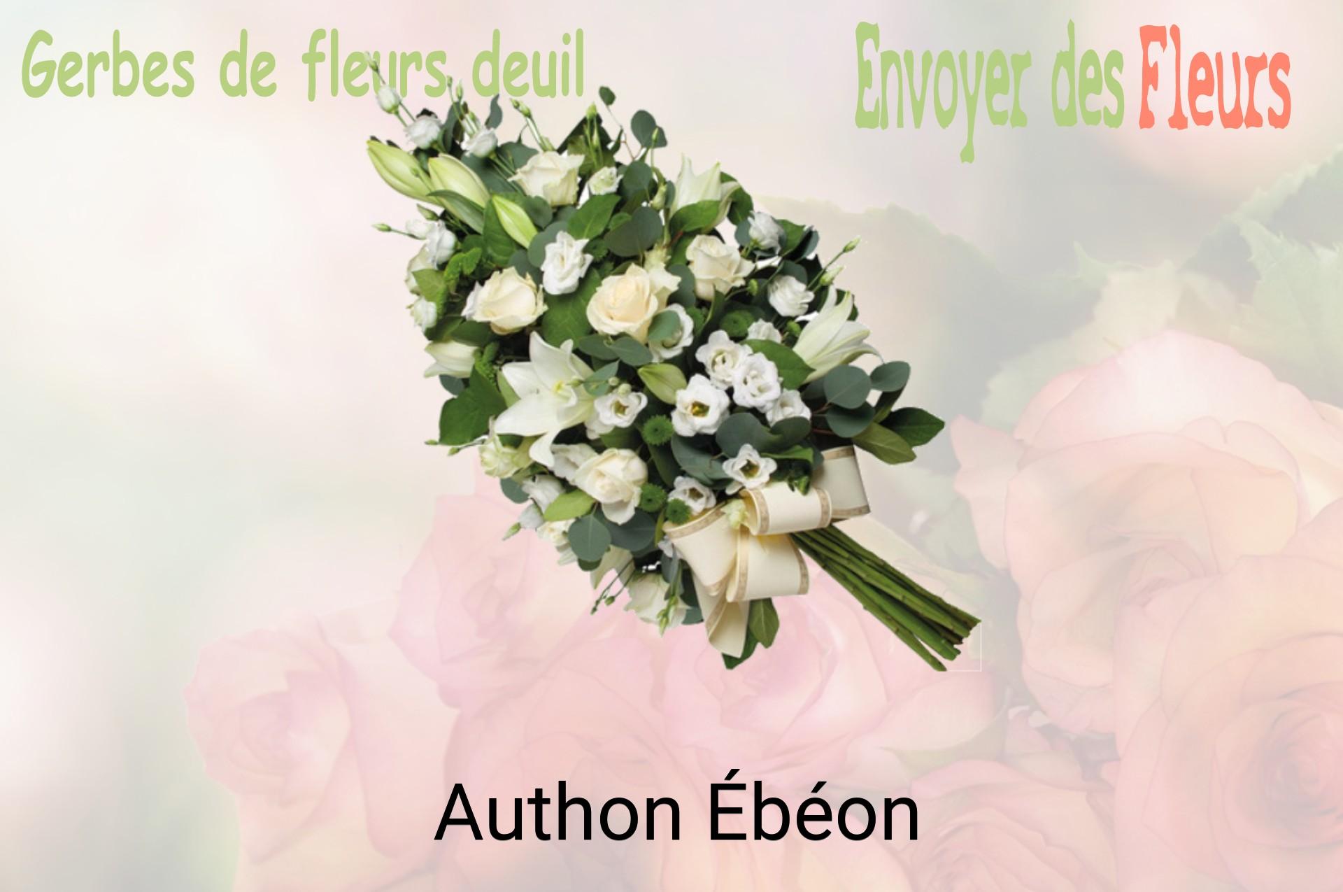 Gerbe de fleurs de deuil livrée à Authon-Ébéon